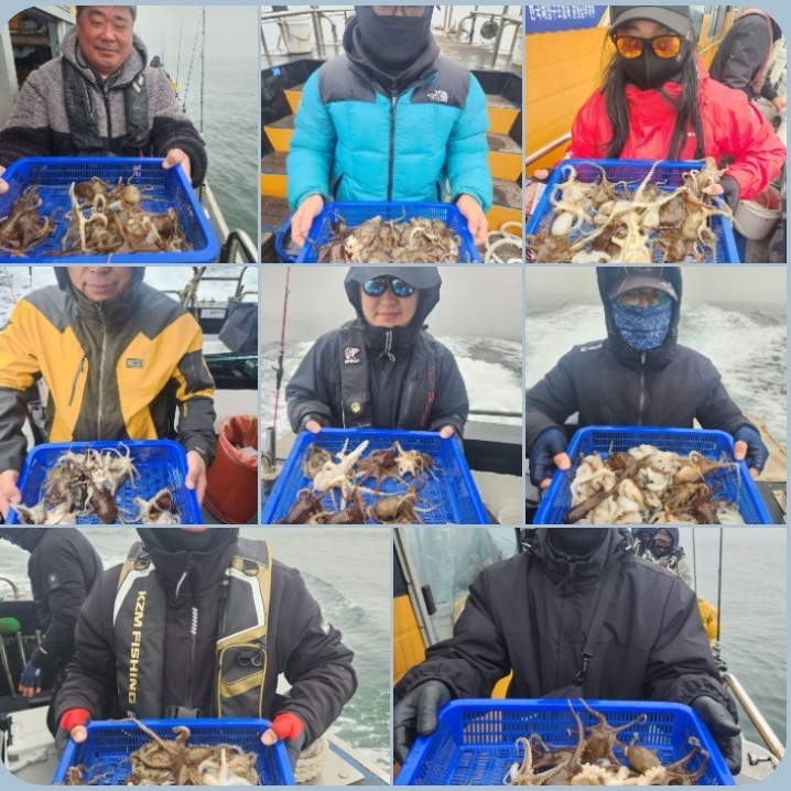 4월 11일 대성호 알주꾸미 조황입니다