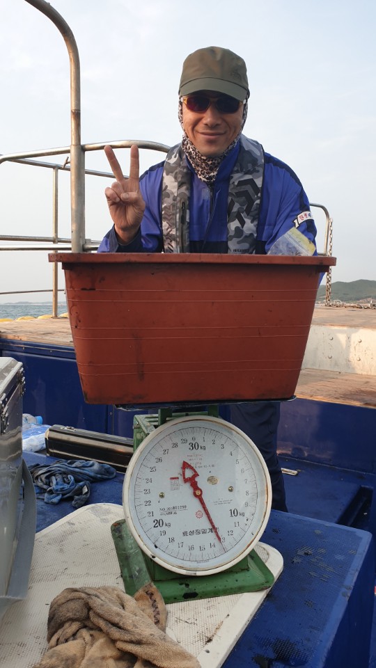 10월16일 뉴해랑호 간만의 쭈꾸미 조황