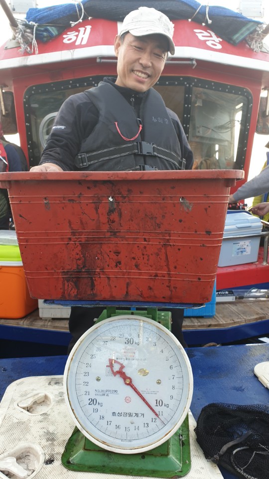 10월18일 뉴해랑호 쭈꾸미 조황