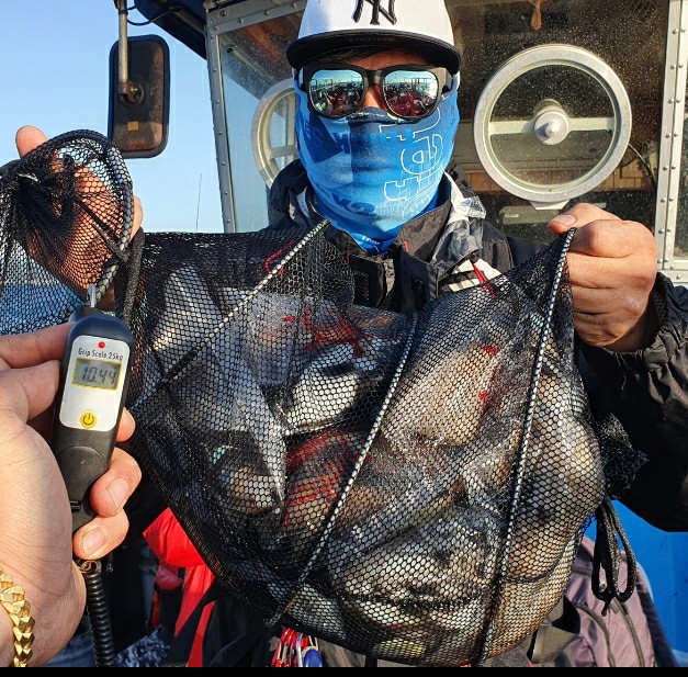 10월 8일 대성호 10k 주꾸미조황입니다