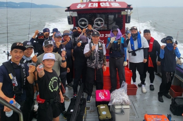 8월 27일 뉴대성호 백조기조황입니다