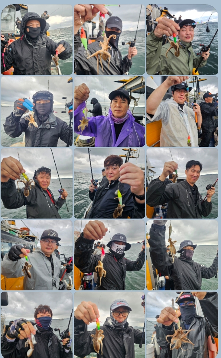 9월 1일 대성호 주꾸미 조황입니다