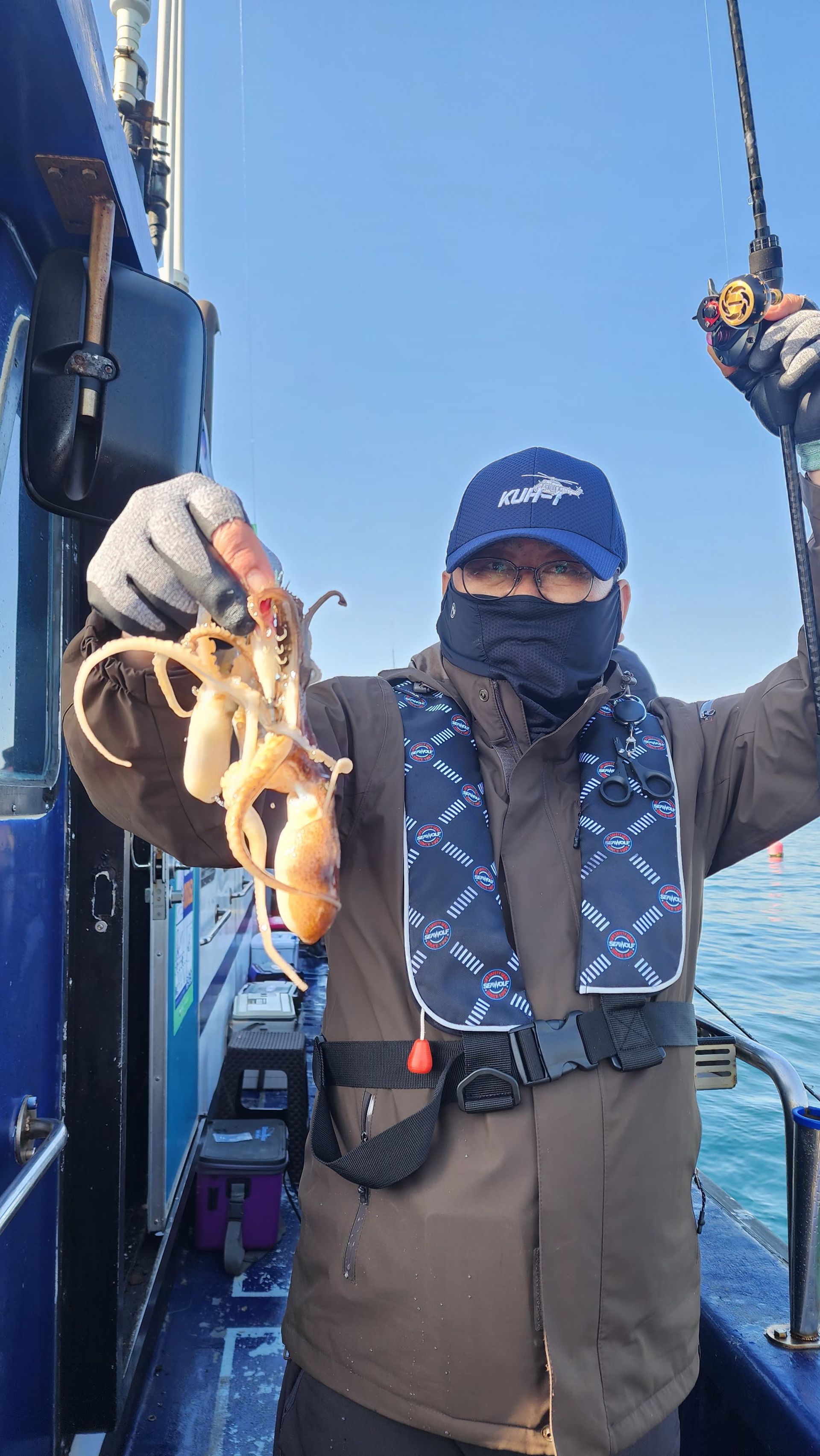 4월 25일 블루원호 알쭈꾸미 조황..